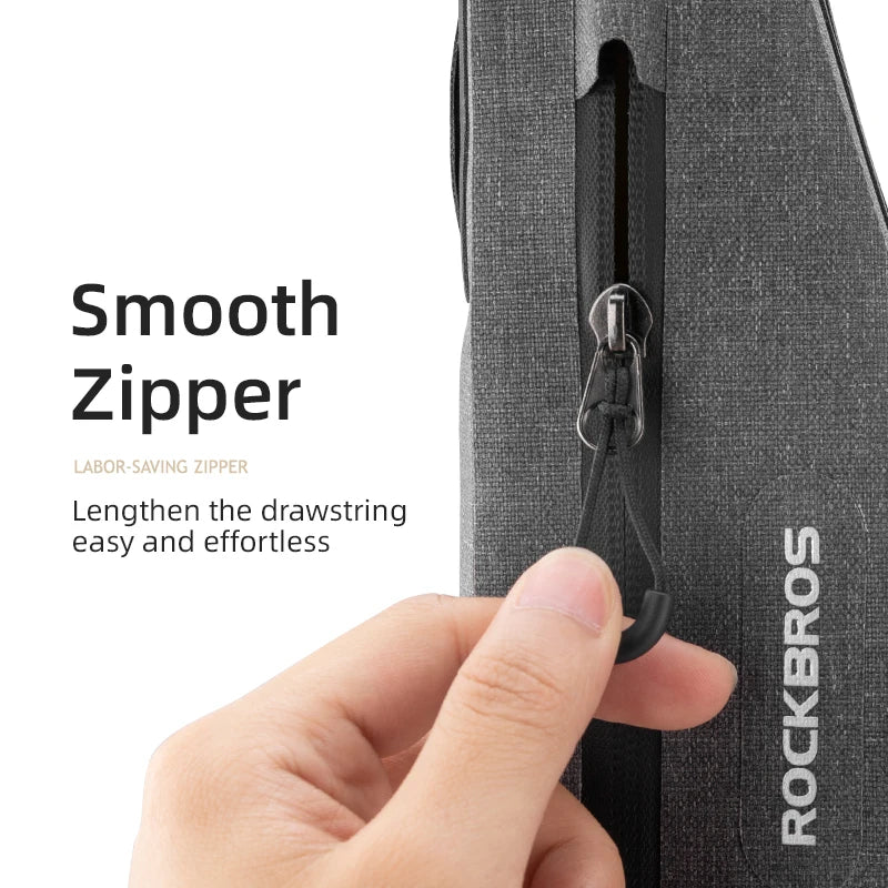 RockBros 1.5L Waterproof Triangle Bike Bag Double Zipper