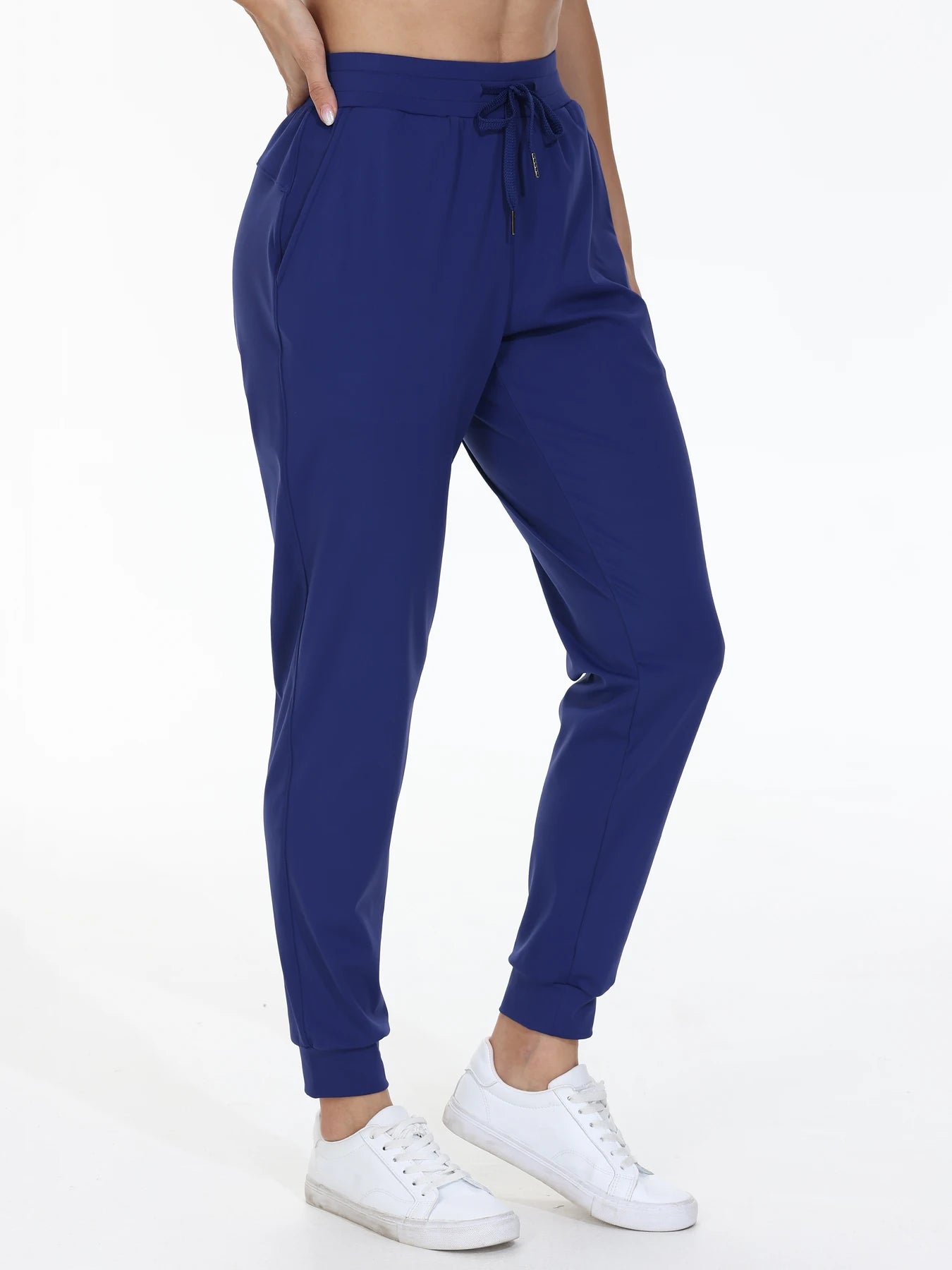Women's High Waist Jogging Pants With Pockets Drawstring