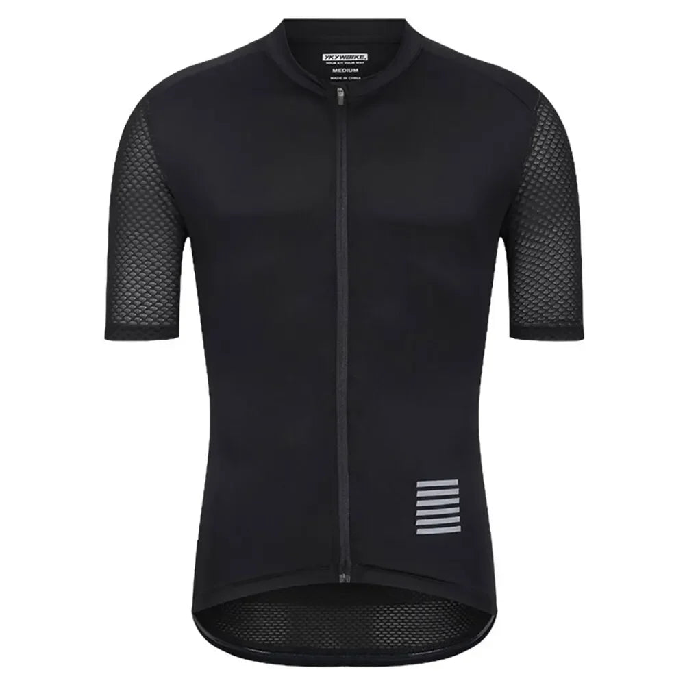 Reflective MTB Cycling Jersey Short Sleeve With Pockets