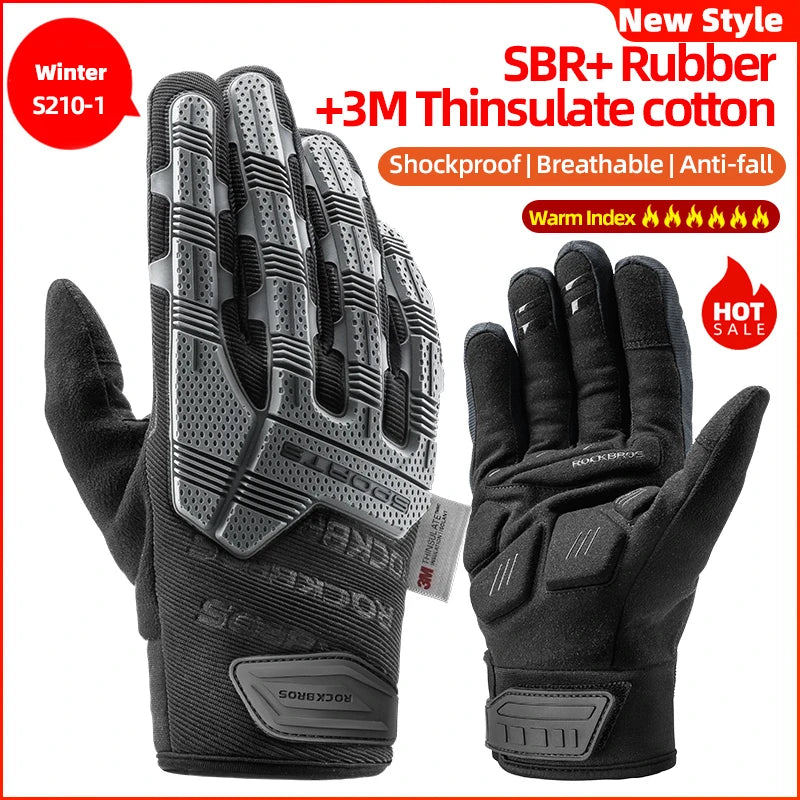 Rockbros Gel Pad Tactical Cycling Gloves Shockproof