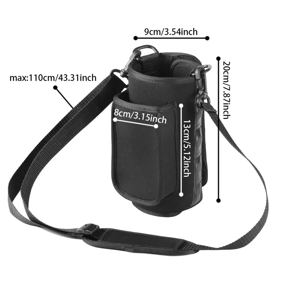 Magnetic Gym Bag With Water Bottle Holder 40oz Phone Pouch