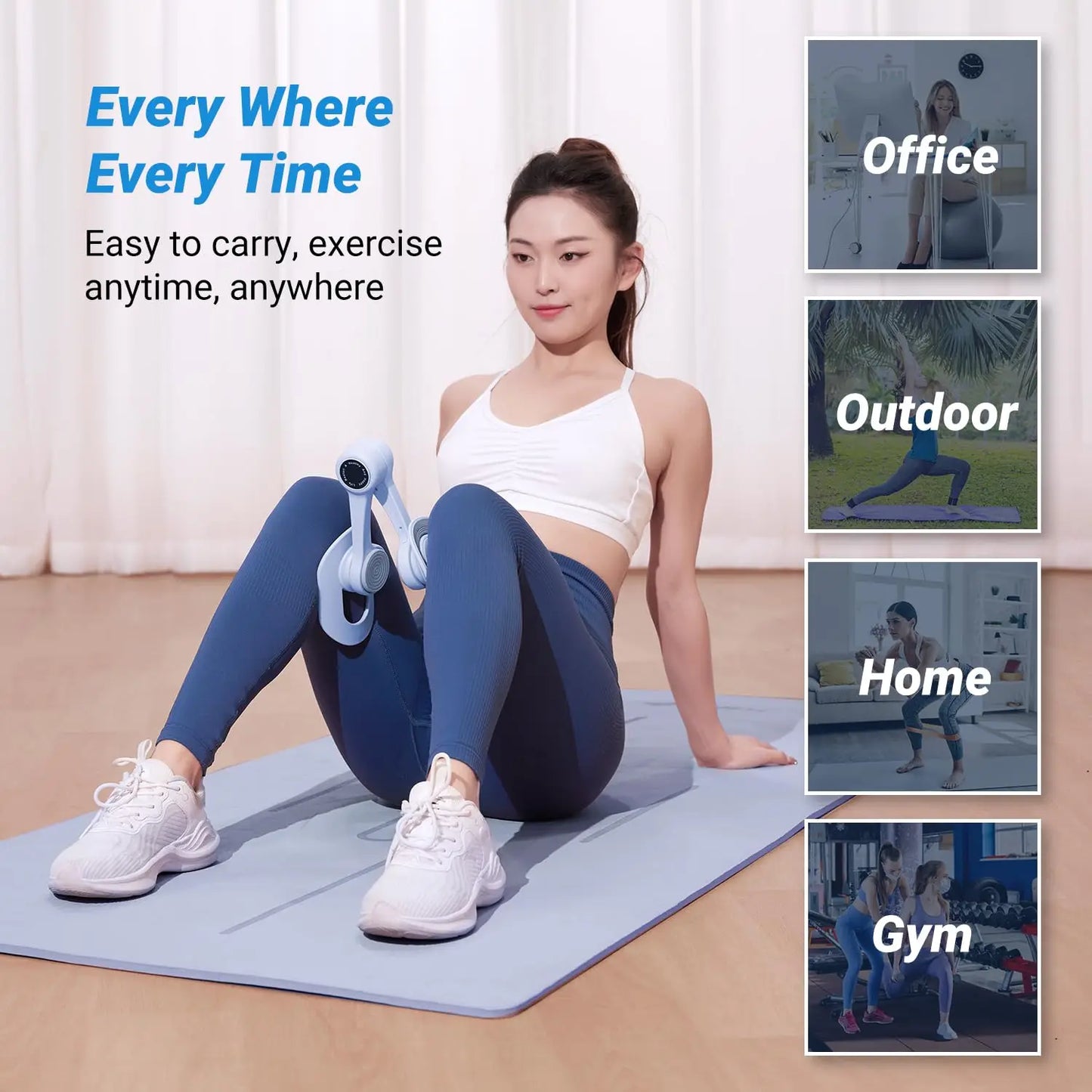 MERACH Inner Thigh Trainer Pelvic Floor Strengthener