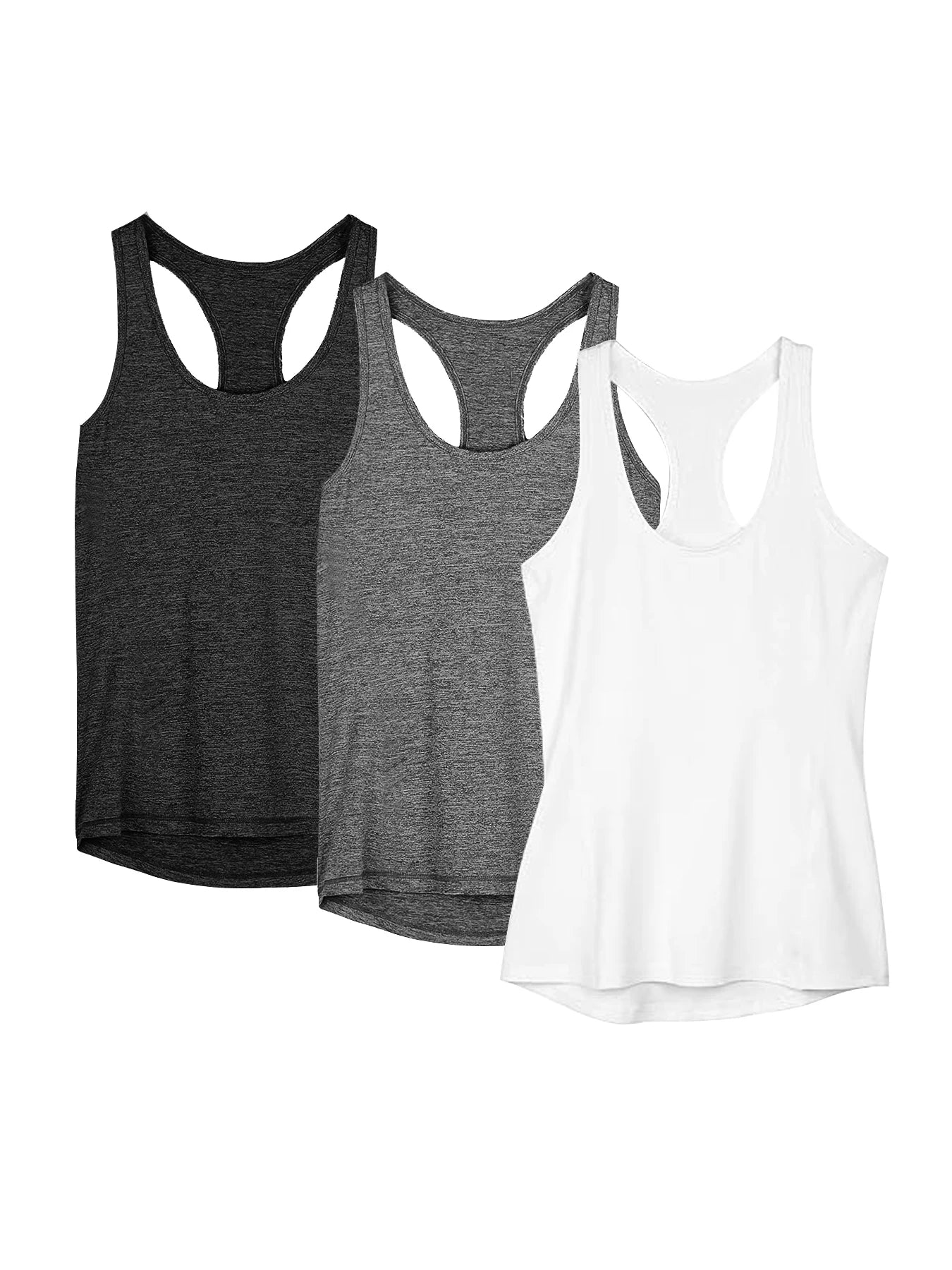 3 Pack Women Loose Yoga Tank Tops Quick Dry Workout Shirts