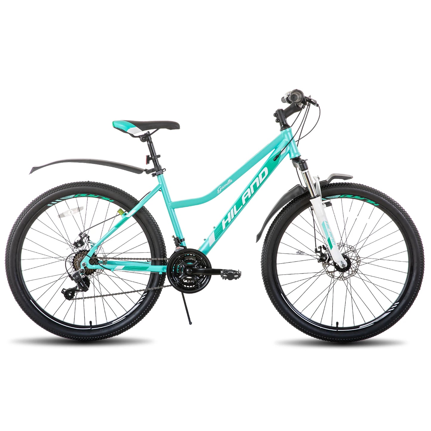 Hiland Women's Mountain Bicycle With Step-Through Aluminium Frame Shimano 21-Speed