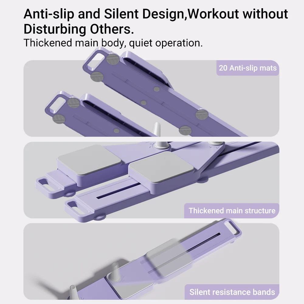 2-in-1 Abs and Ski Board Portable Core and Leg Trainer