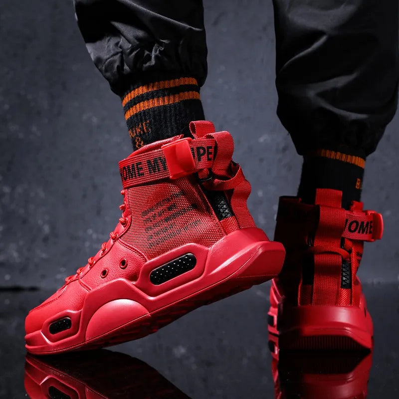 Louis Kadhr Mens High Top Walking Shoes Breathable Casual