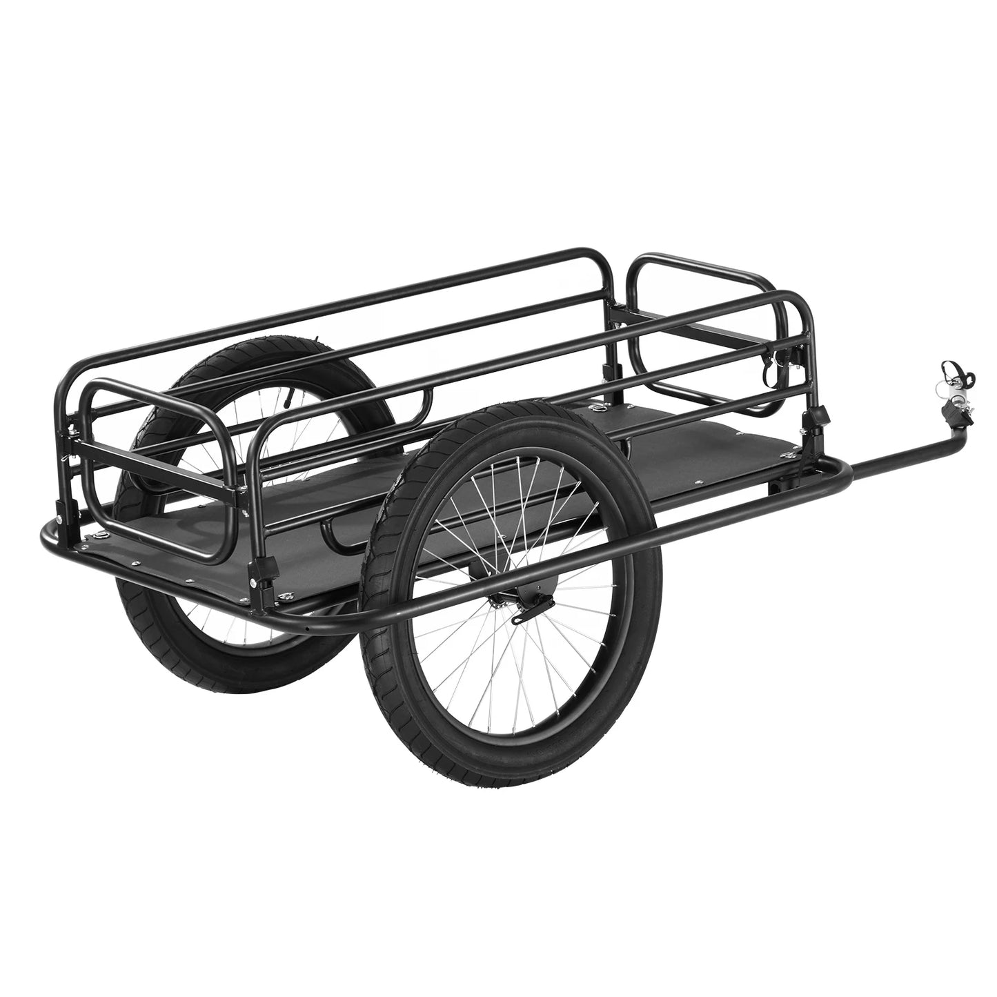 275 Lb Bike Trailer Foldable Universal Hitch 20 Inch Wheels
