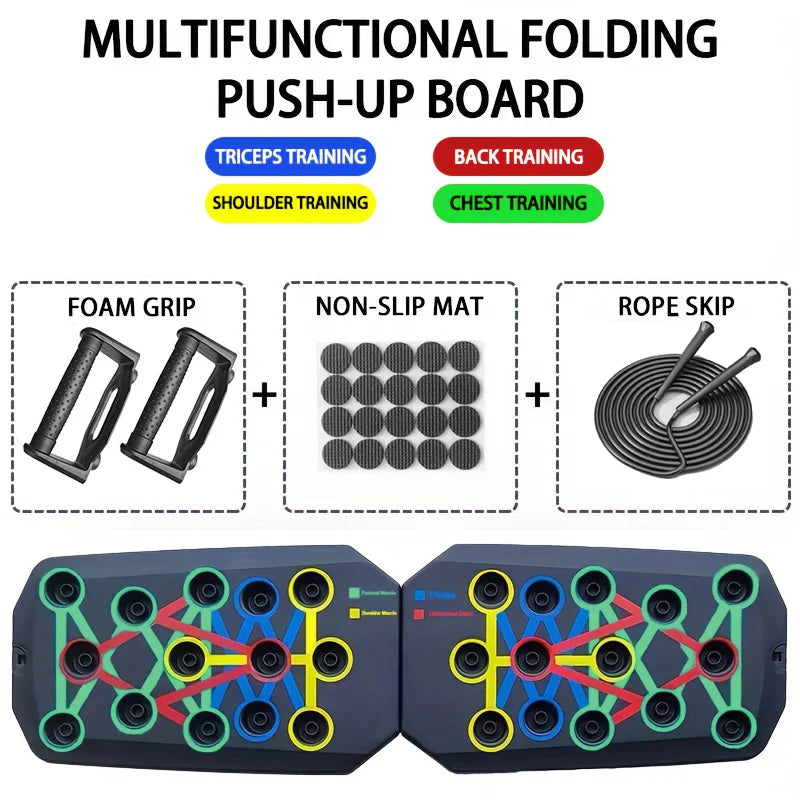 Portable Multifunctional Push-up Board Set for Home Fitness