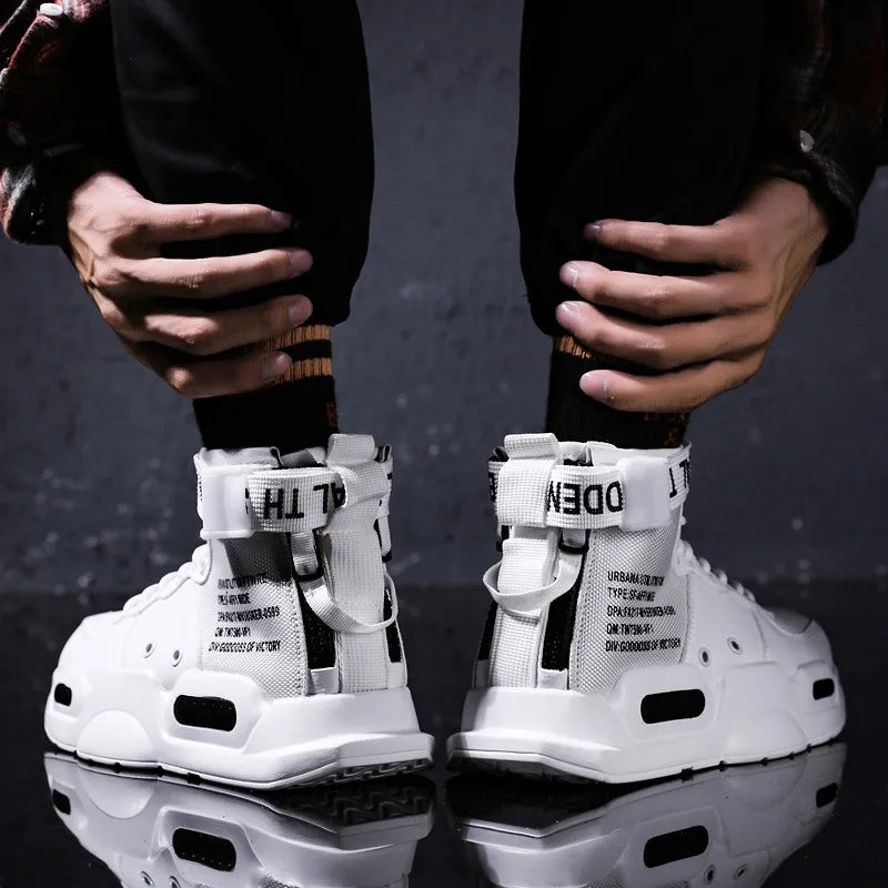 Louis Kadhr Mens High Top Walking Shoes Breathable Casual