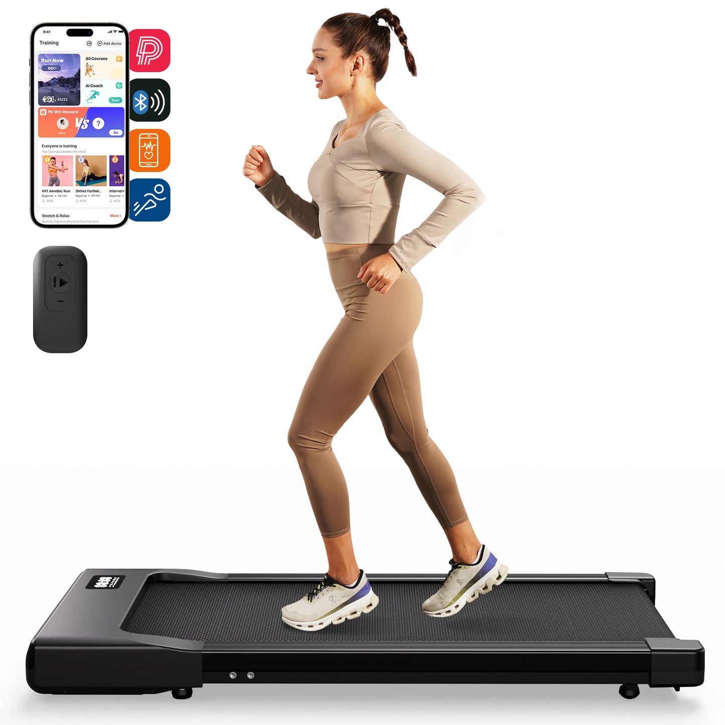 Walking Pad Under Desk Treadmill 2 In 1 With LED Display
