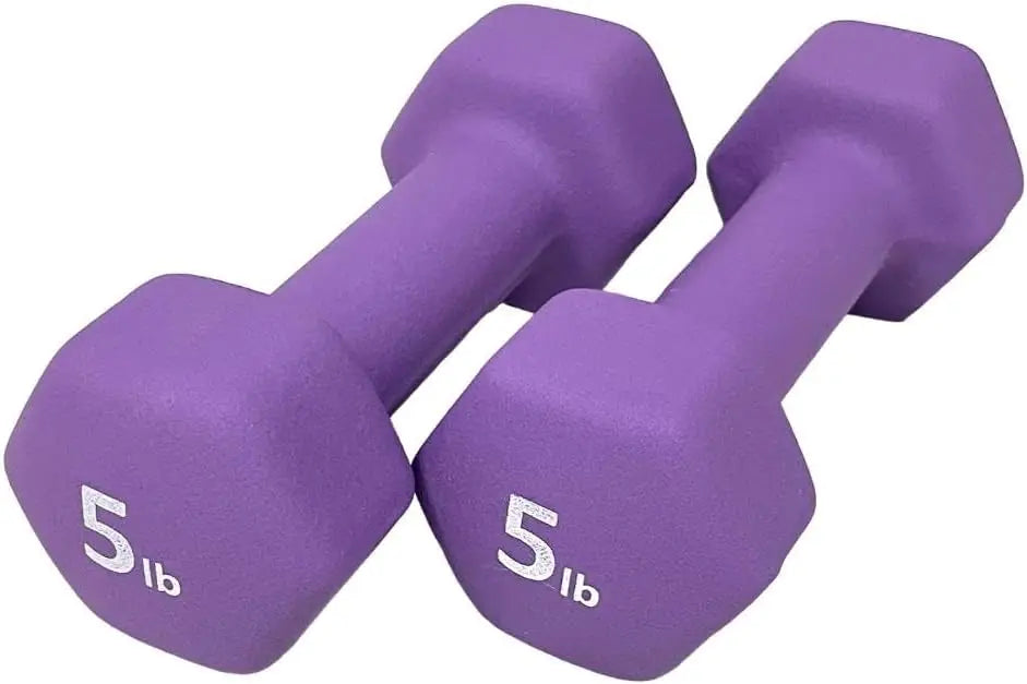 Neoprene Coated Dumbbell Hand Weights Set For Home Gym