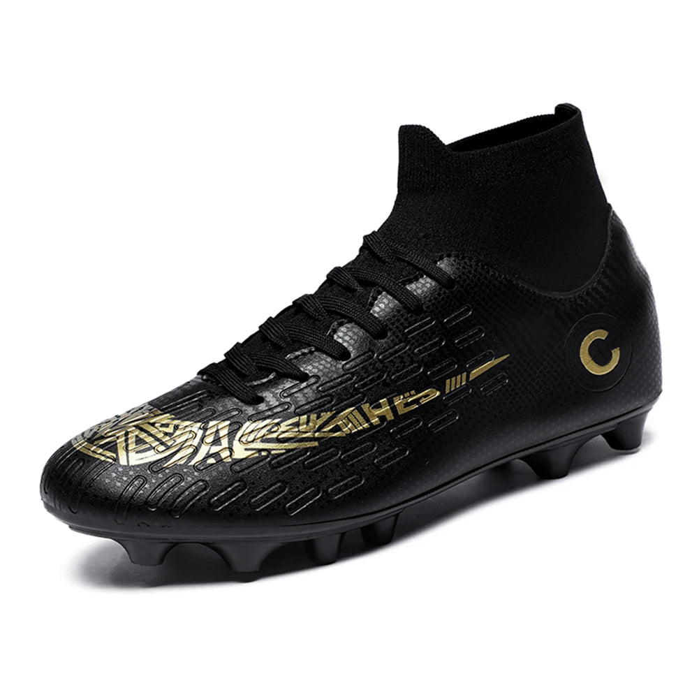 Shunmaii Football Training Boots High Top Spike Shoes
