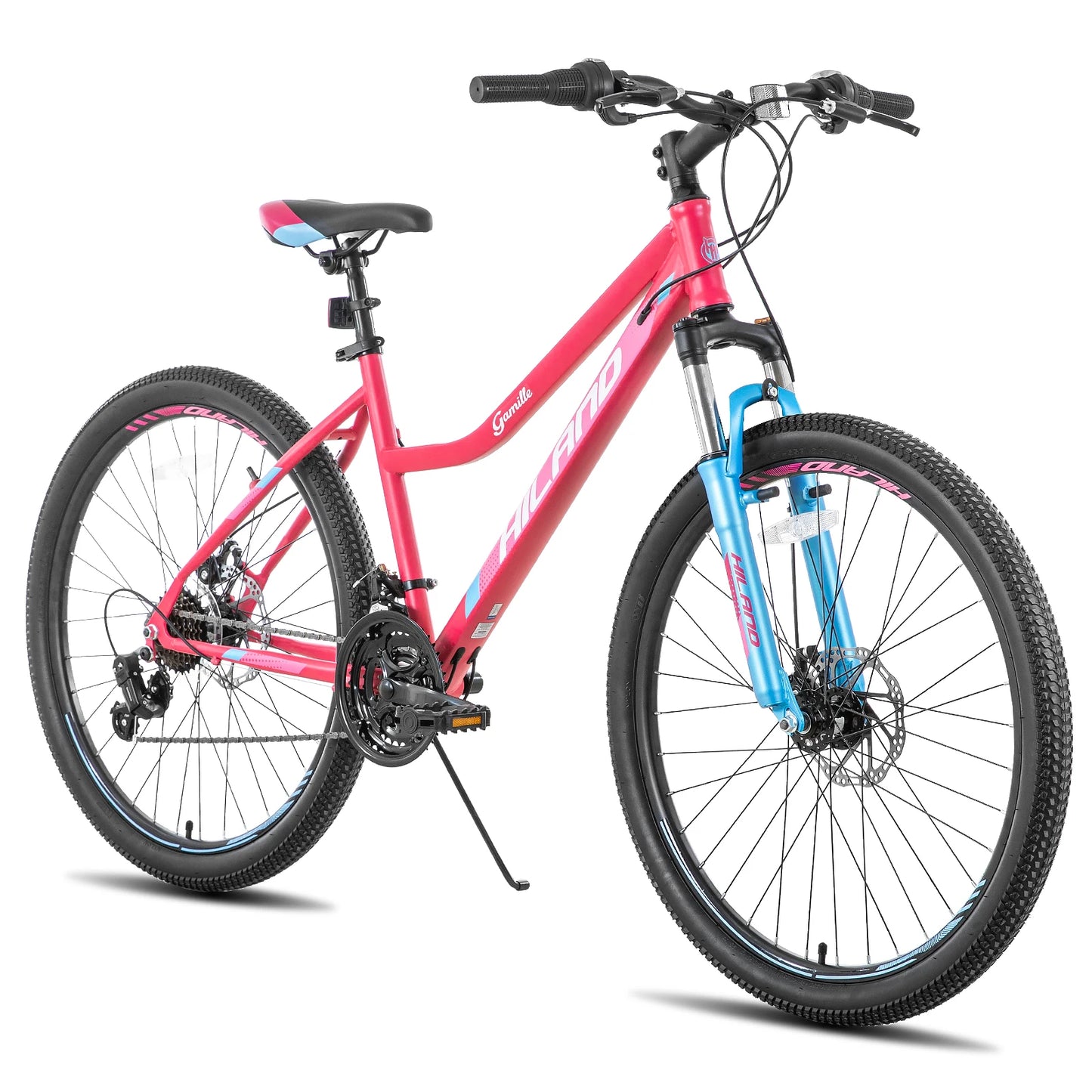 Hiland Women's Mountain Bicycle With Step-Through Aluminium Frame Shimano 21-Speed