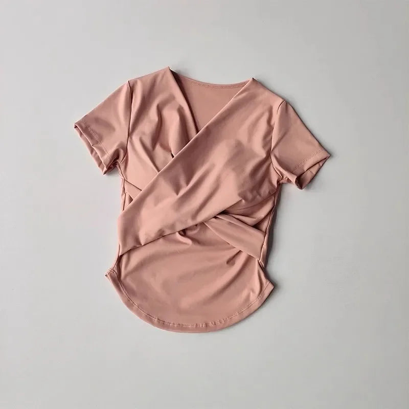 Sexy Sports Yoga Shirt Women Quick Dry Sports Bra Crop Top