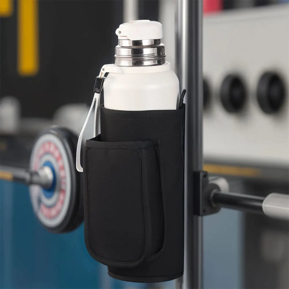 Magnetic Gym Bag With Water Bottle Holder 40oz Phone Pouch