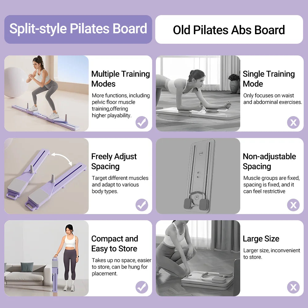 2-in-1 Abs and Ski Board Portable Core and Leg Trainer
