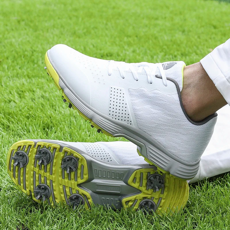 Mens Professional Golf Shoes Spiked Anti Slip Footwear