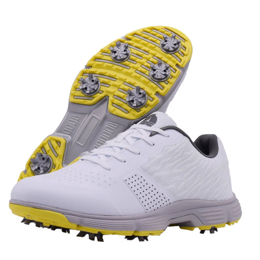 Mens Professional Golf Shoes Spiked Anti Slip Footwear