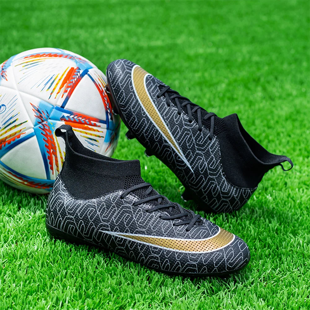 Unisex Firm Ground Soccer Cleats Lightweight Outdoor Shoes