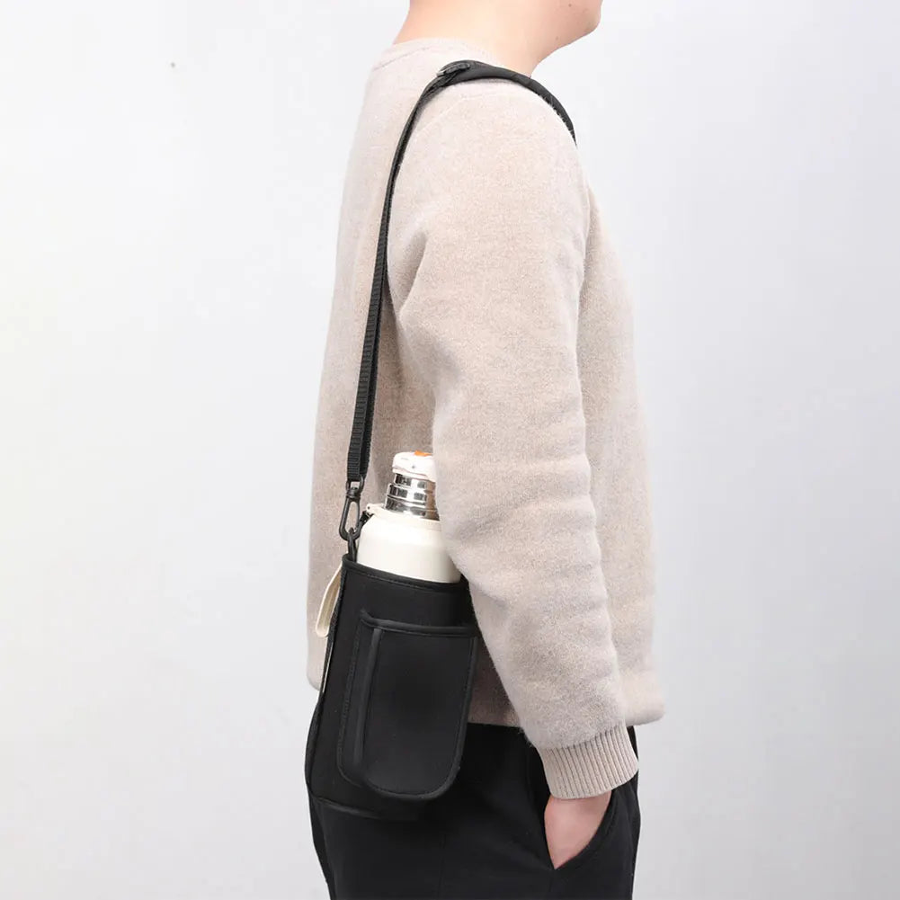 Magnetic Gym Bag With Water Bottle Holder 40oz Phone Pouch