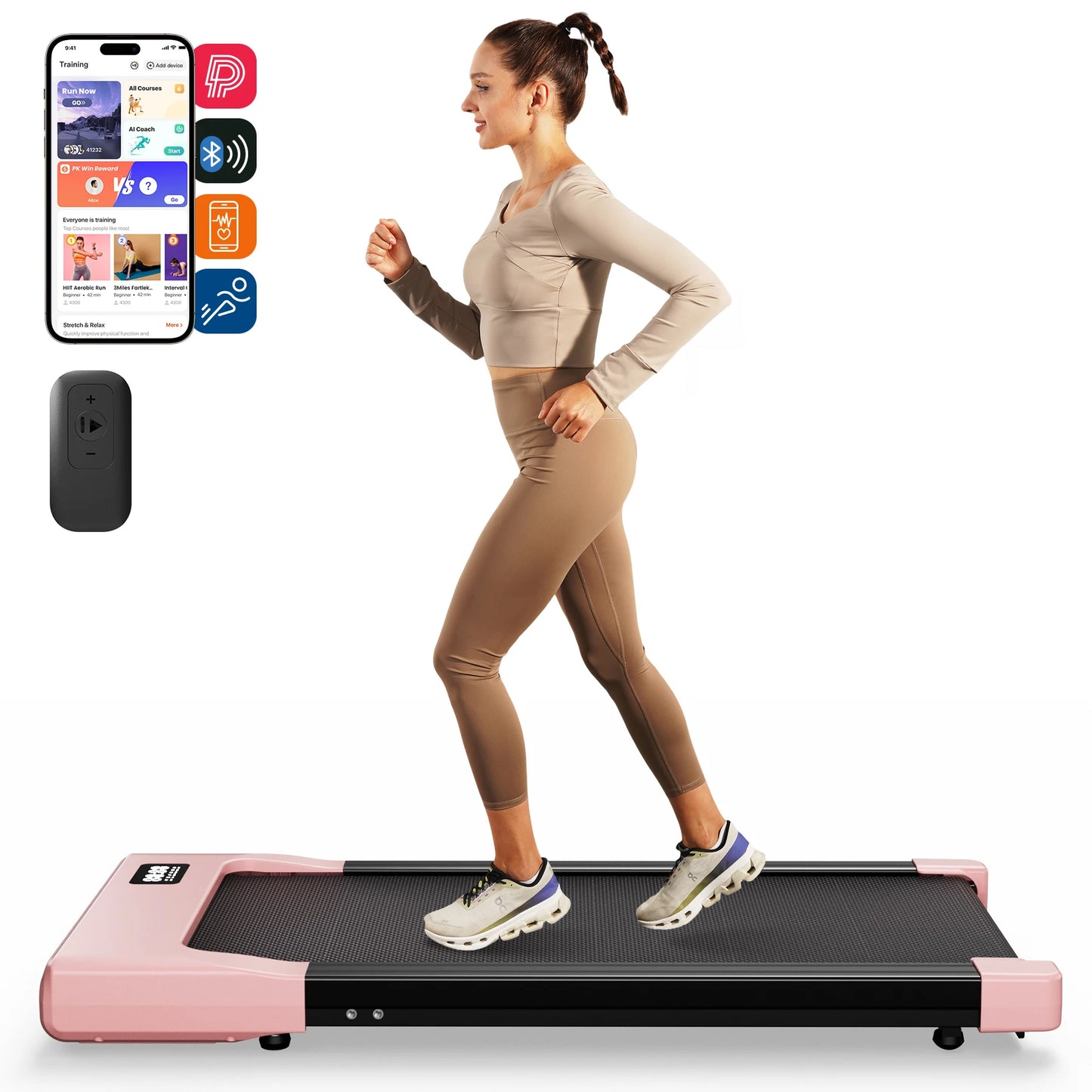 Walking Pad Under Desk Treadmill 2 In 1 With LED Display