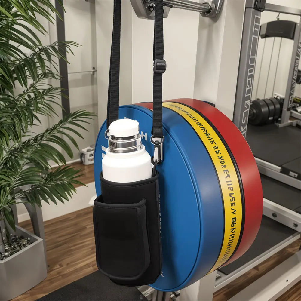 Magnetic Gym Bag With Water Bottle Holder 40oz Phone Pouch