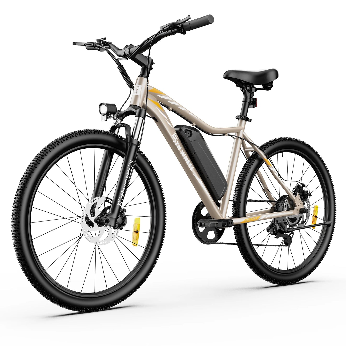 5th Wheel AB17 Electric Bike With 700W Peak Motor And 23 Mph Speed Front Suspension