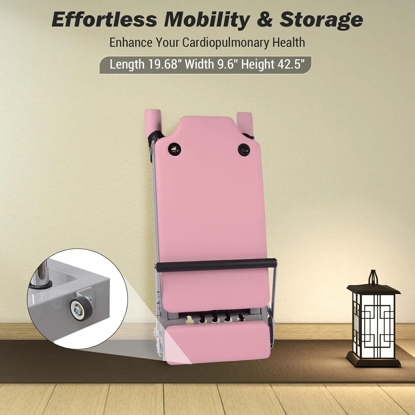 Pilates Reformer Machine 77 Inch Foldable For Home Gym