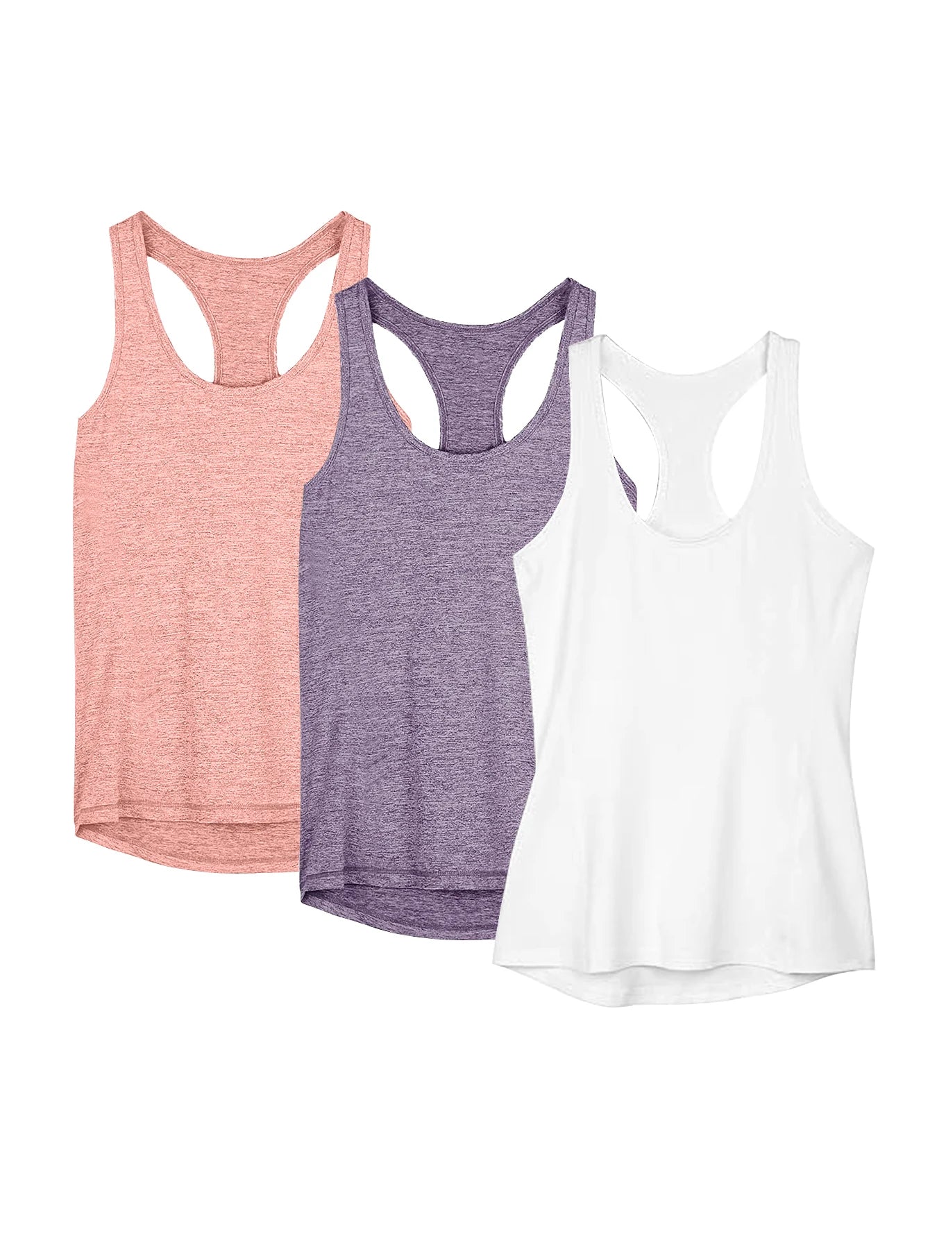 3 Pack Women Loose Yoga Tank Tops Quick Dry Workout Shirts