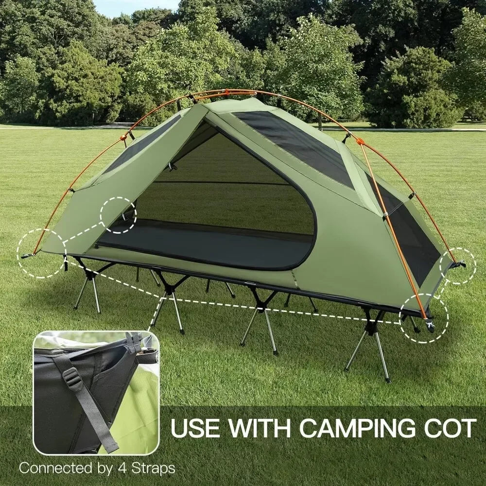Night Cat Camping Cot Tent Waterproof One Person Off Ground Bed