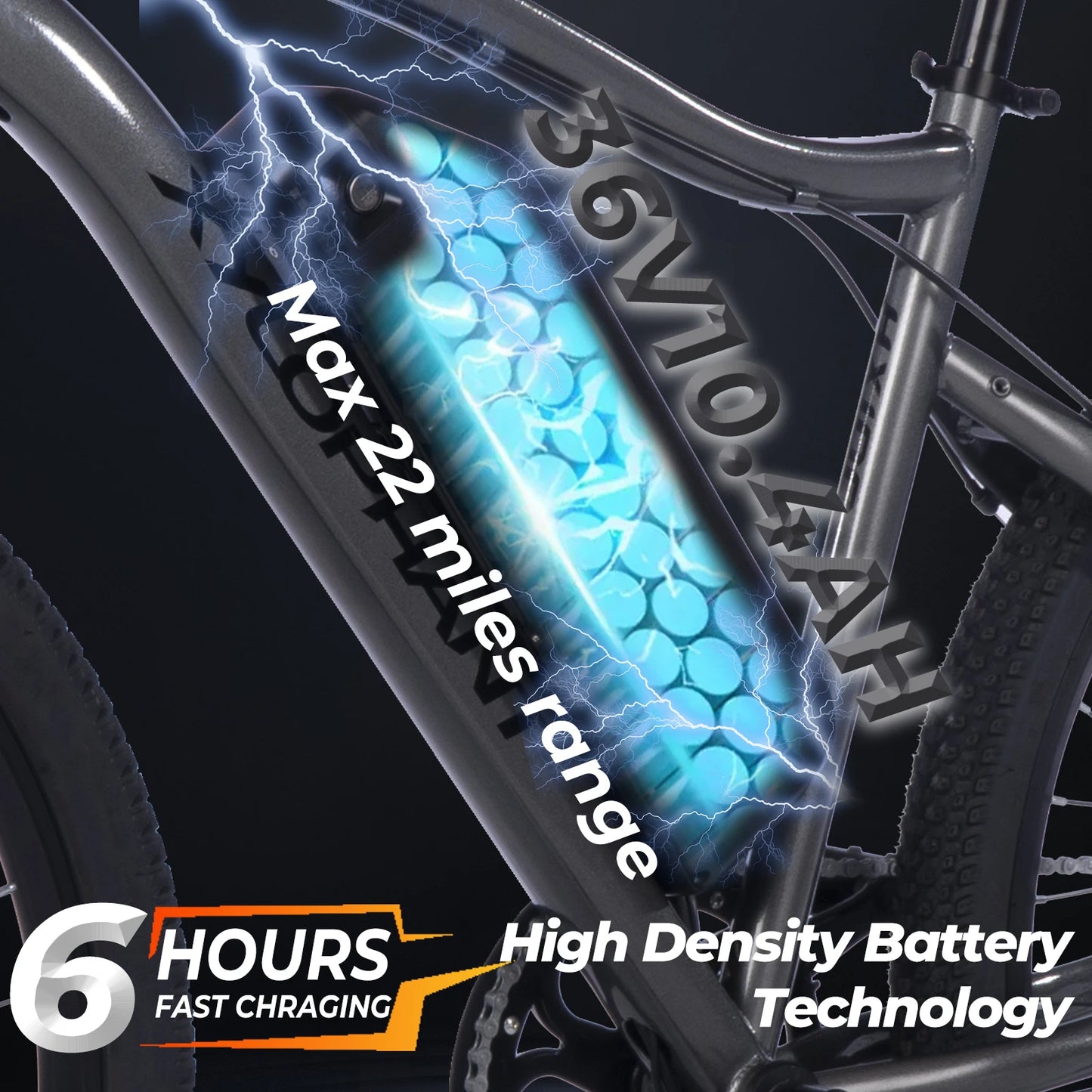 Electric Mountain Bike 26 Inch 500W Brushless Motor