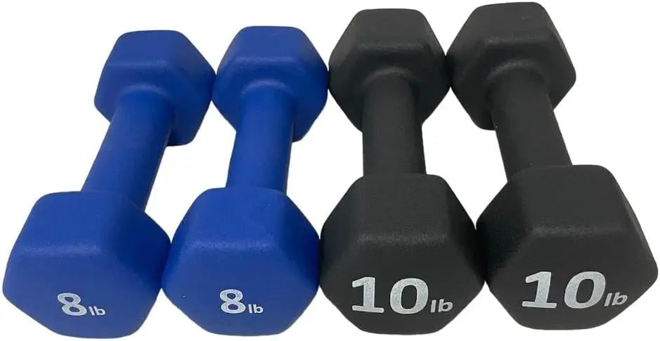 Neoprene Coated Dumbbell Hand Weights Set For Home Gym