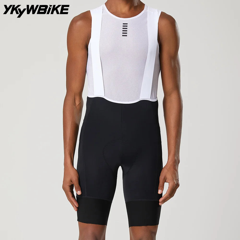 YKYWBIKE Men Cycling Bib Shorts Padded MTB Road Bike