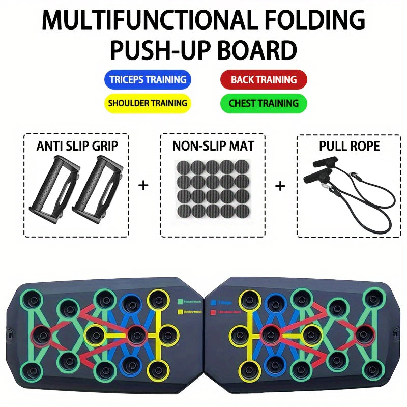 Portable Multifunctional Push-up Board Set for Home Fitness