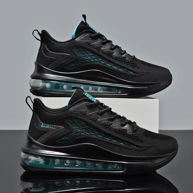 Mens Air Running Shoes Breathable Non Slip Casual Trainers