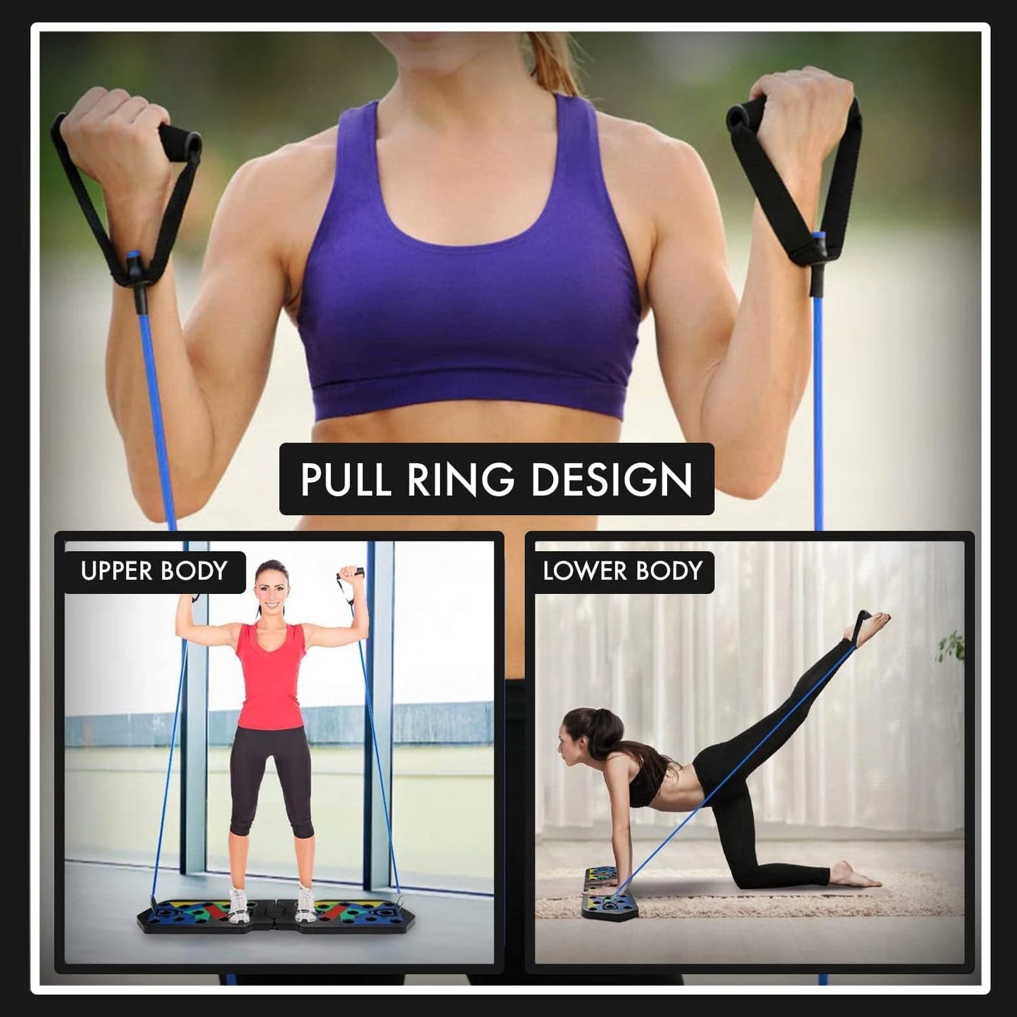 Portable Multifunctional Push-up Board Set for Home Fitness