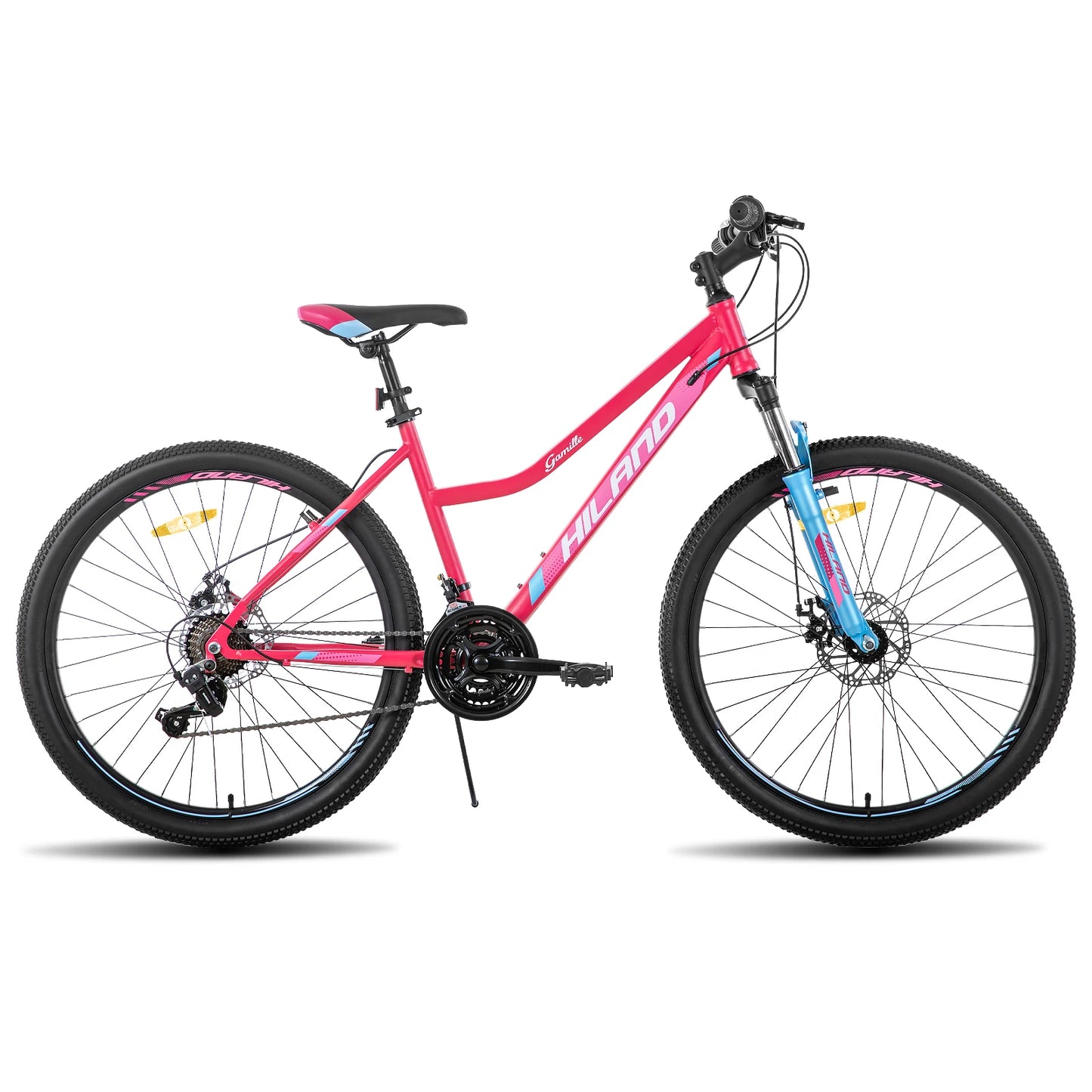 Hiland Women's Mountain Bicycle With Step-Through Aluminium Frame Shimano 21-Speed