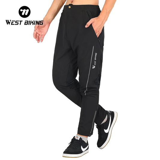 West Biking Men's Quick Dry Reflective Jogger Pants Outdoor