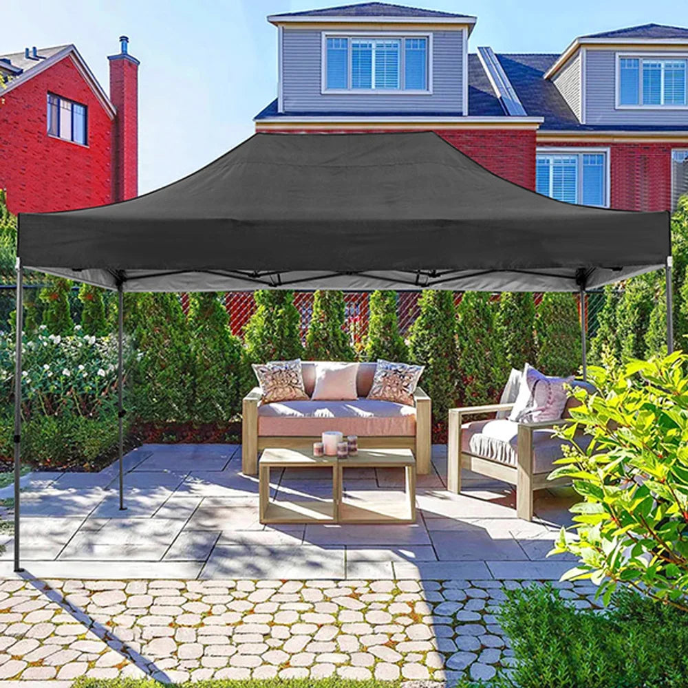 10x15 Heavy Duty Pop Up Canopy Tent With 4 Sidewalls