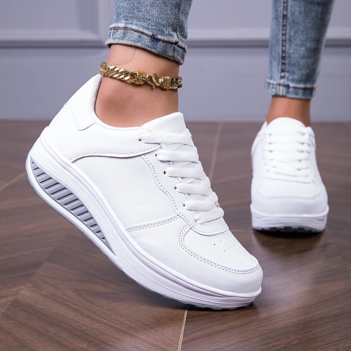 Women Glitter Sneakers Fashion Lightweight Walking Shoes 1